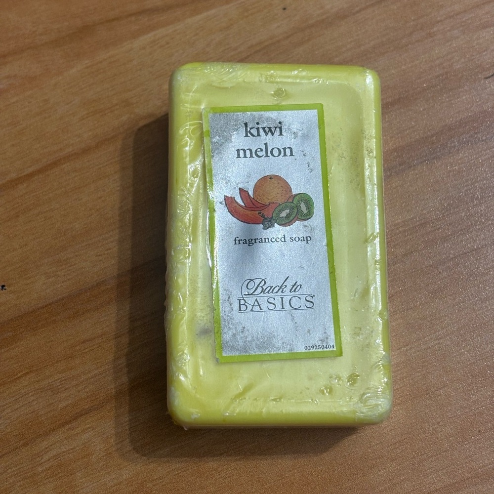 Vintage Back to Basics Kiwi Melon Bar Soap | Unused, Sealed